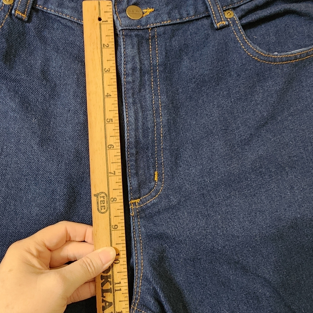 Vintage L.L. Bean Jeans Women's 16 Petite Relaxed Fit Blue Dark LL Bean - Picture 5 of 10